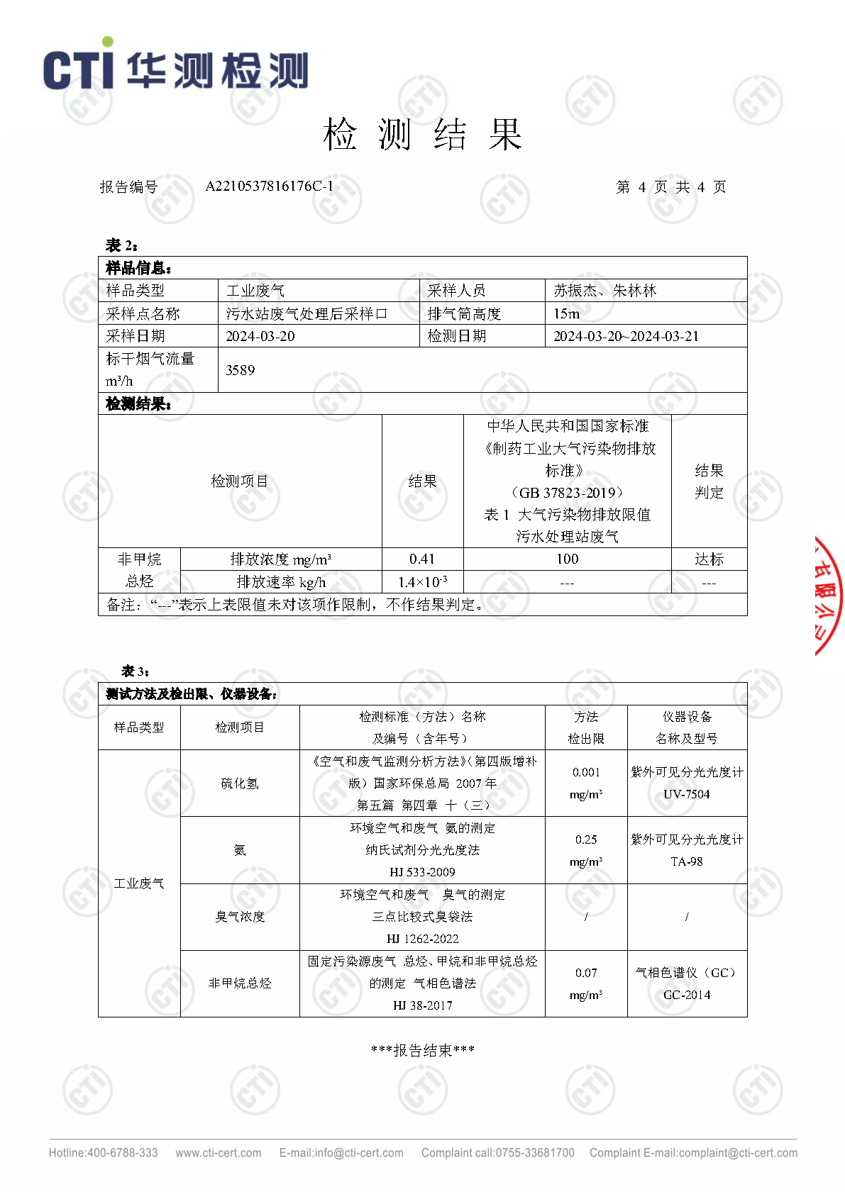 2024年win必赢废气废水检测汇报_Page16